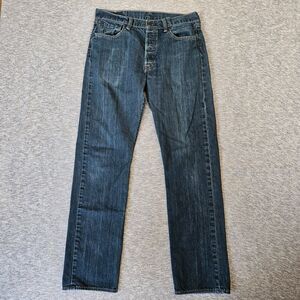 Levi's 501 Jeans Men's 33x34 Fits 32x31 Blue Straight Button Fly Classic Fit